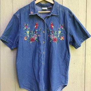 Bobbie Brooks embroidered shirt